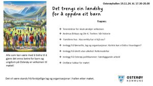 Bilde av invitasjonen til foreldremøte i Osterøyhallen 19.11.24 kl. 17.30-20.00