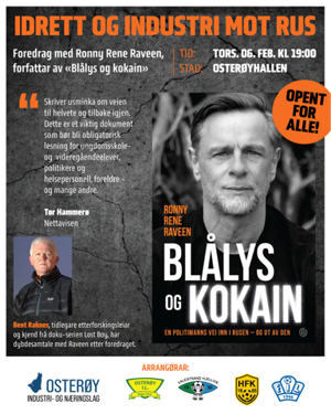 Bilde av plakat for arrangementet Idrett og industri mot rus